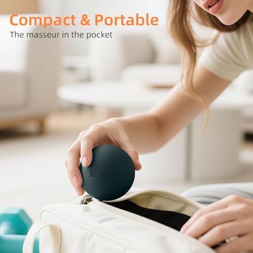 Massage-Lacrosse-Bälle für myofasziale Entspannung, Triggerpunkt-Therapie und Yoga-Therapie, Fußmassageball zur Linderung von Plantarfasziitis, Schwarz-Grün