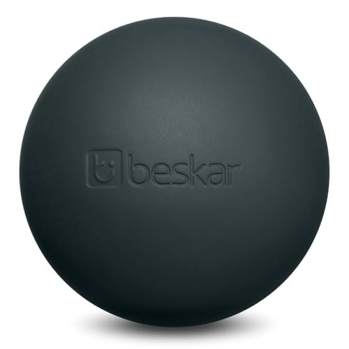 Massage-Lacrosse-Bälle für myofasziale Entspannung, Triggerpunkt-Therapie und Yoga-Therapie, Fußmassageball zur Linderung von Plantarfasziitis, Schwarz-Grün