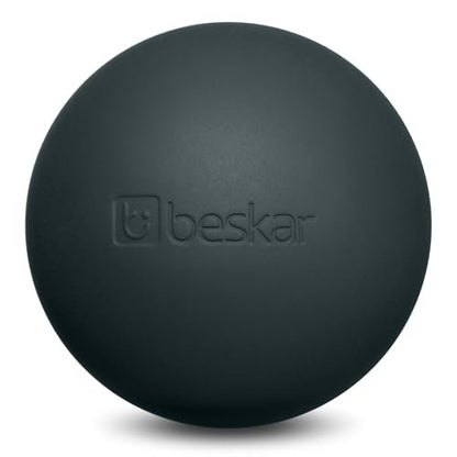 Massage-Lacrosse-Bälle für myofasziale Entspannung, Triggerpunkt-Therapie und Yoga-Therapie, Fußmassageball zur Linderung von Plantarfasziitis, Schwarz-Grün