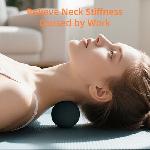 Massage-Lacrosse-Bälle für myofasziale Entspannung, Triggerpunkt-Therapie und Yoga-Therapie, Fußmassageball zur Linderung von Plantarfasziitis, Schwarz-Grün
