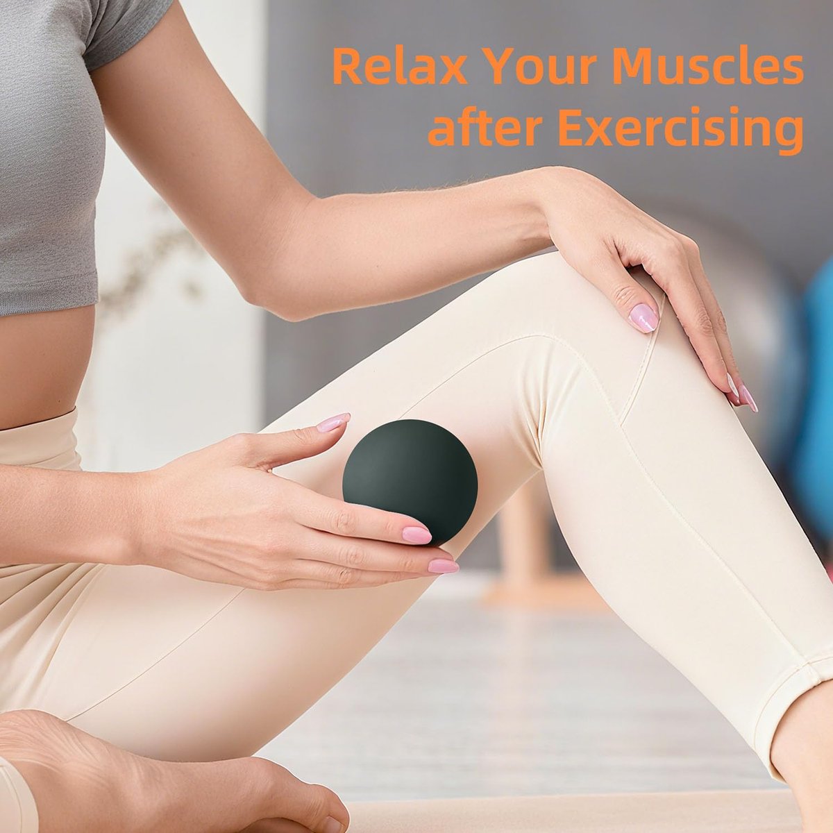Massage-Lacrosse-Bälle für myofasziale Entspannung, Triggerpunkt-Therapie und Yoga-Therapie, Fußmassageball zur Linderung von Plantarfasziitis, Schwarz-Grün