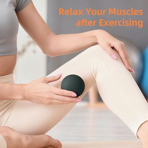 Massage-Lacrosse-Bälle für myofasziale Entspannung, Triggerpunkt-Therapie und Yoga-Therapie, Fußmassageball zur Linderung von Plantarfasziitis, Schwarz-Grün
