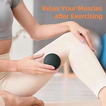 Massage-Lacrosse-Bälle für myofasziale Entspannung, Triggerpunkt-Therapie und Yoga-Therapie, Fußmassageball zur Linderung von Plantarfasziitis, Schwarz-Grün