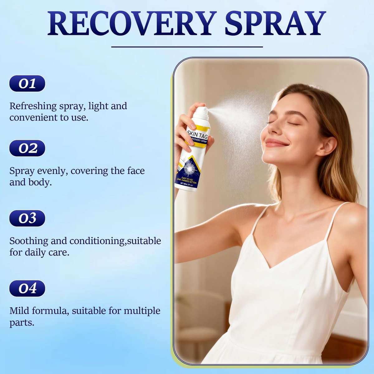 dssuoa 2er-Pack ChillErase Bump Renewal Spray – Beruhigende und kühlende Formel, reduziert Hautunreinheiten, zieht schnell ein, für alle Hauttypen