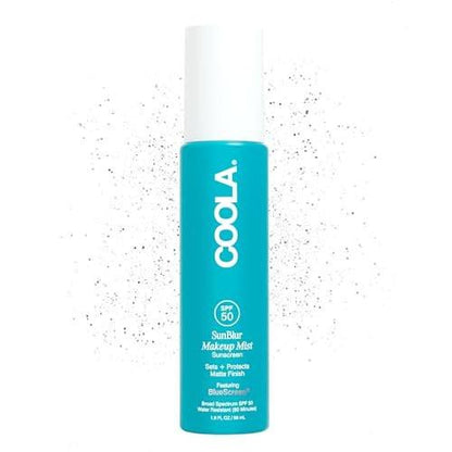 COOLA SunBlur Makeup Mist Sonnenschutz mit SPF 50, Mattierender Setting Spray, Dermatologisch getestet, Parabenfrei, Vegan, 1,9 Fl Oz