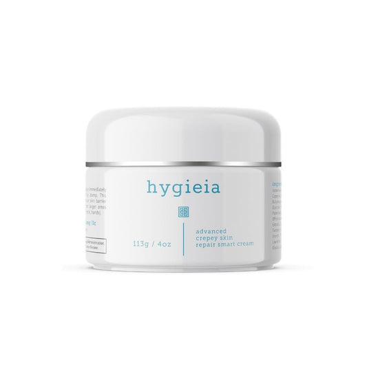 Hygieia + Advanced Crepey Skin Repair Smart Cream – Liposomale Lotion für Arme, Hals & Körper – Bio-Aktives Idebenon, Squalen, Kollagen, Retinol & Hyaluronsäure – Falten- & Erschlaffungskorrektor, 118 ml