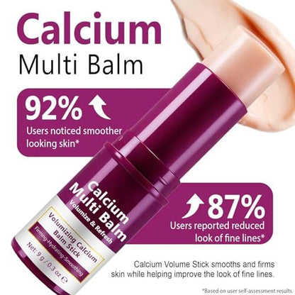 Acorn + Oak Calcium Multi Balm Stick 2er-Pack - Kollagen-Augen- und Gesichtsbalsam, Faltencreme für tiefe Falten, Anti-Aging-Festigungsstick mit intensiver Feuchtigkeitsversorgung, 0,6 Unzen