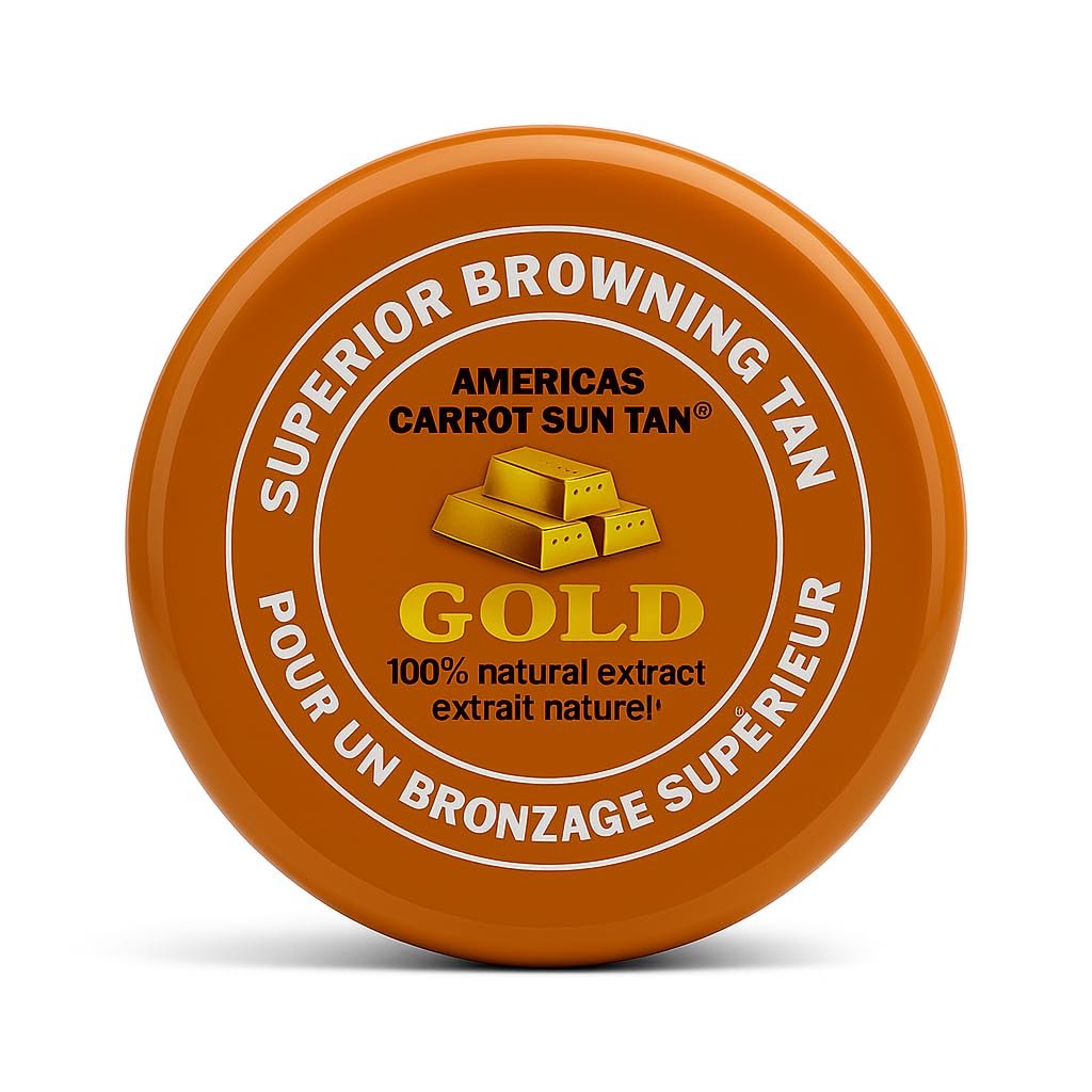 Americas Sun Tan Gold – Natürliche Bräunungscreme für tiefe goldene Bräune ohne Sonnenschutz