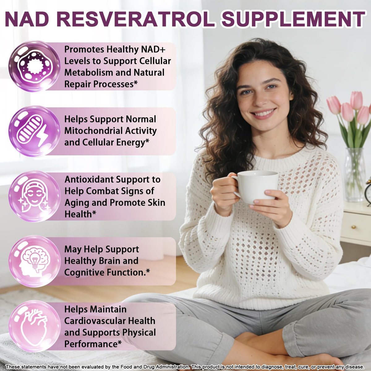 NAD+ Nahrungsergänzungsmittel für Männer und Frauen, Extra starke NMN-Alternative Liposomales Nad⁺ Supplement mit Resveratrol Quercetin für zelluläre Energie und NAD+ Spiegel, Schnelle Absorption Flüssiges NAD Plus | NON-GMO, 2 Fl Oz