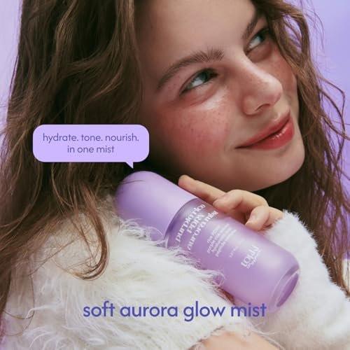 tokki on the moon Purple Rice PDRN Aurora Mist | Feuchtigkeitsspendendes Gesichtswasser & Toner | Hautbarriere-Unterstützung & strahlender Glanz | Vegane koreanische Hautpflege | 85 ml