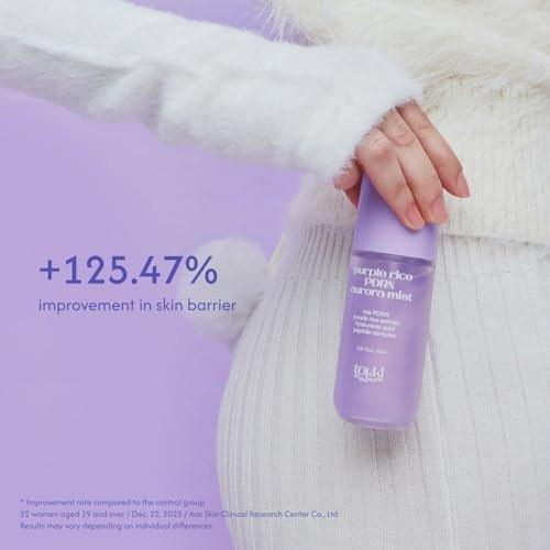 tokki on the moon Purple Rice PDRN Aurora Mist | Feuchtigkeitsspendendes Gesichtswasser & Toner | Hautbarriere-Unterstützung & strahlender Glanz | Vegane koreanische Hautpflege | 85 ml