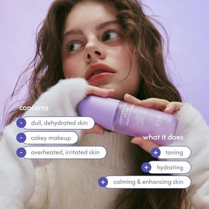 tokki on the moon Purple Rice PDRN Aurora Mist | Feuchtigkeitsspendendes Gesichtswasser & Toner | Hautbarriere-Unterstützung & strahlender Glanz | Vegane koreanische Hautpflege | 85 ml