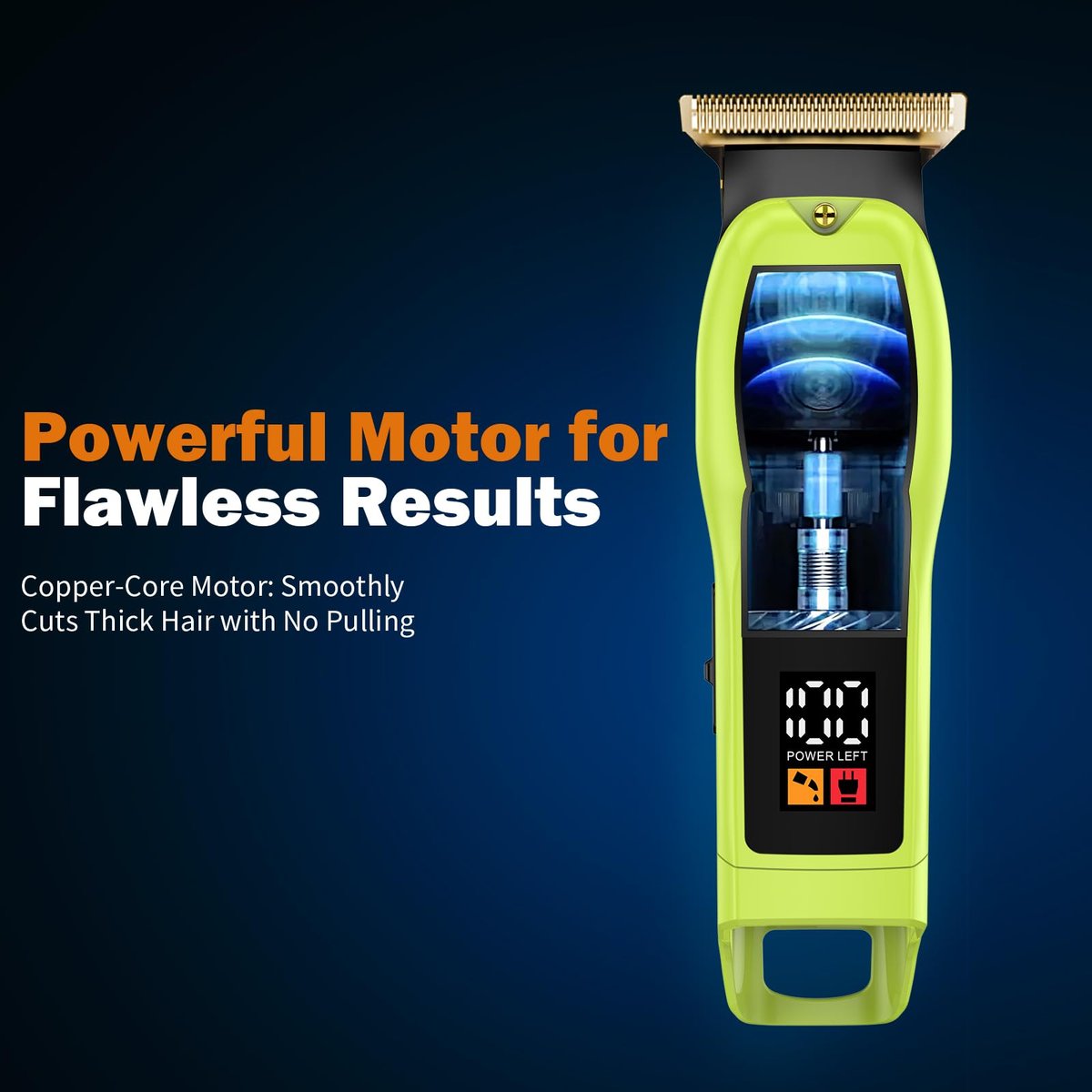 Elehomyou Barttrimmer für Herren, wiederaufladbarer kabelloser Haarschneider mit LED-Anzeige und Aufhänge-Design, 180 Min. Laufzeit, 6 Aufsätze, Typ-C-Laden für Gesicht, Hals, Intimbereich & Körperpflege, ideales Geschenk