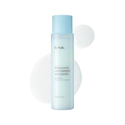 IUNIK Beta-Glucan Barrier Milky Toner Essence – Feuchtigkeitsspendender Toner mit Beta-Glucan & 7 Peptiden für empfindliche und trockene Haut, 200 ml