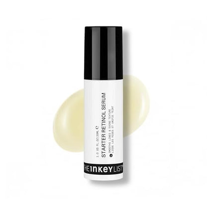 The INKEY List Starter Dual Retinol Serum – 0,5% Amisol Trio & 0,2% Symrelief, 30 ml – Sanfte Hauterneuerung, glättet feine Linien, Feuchtigkeit & Barriereschutz – Geeignet für empfindliche Haut