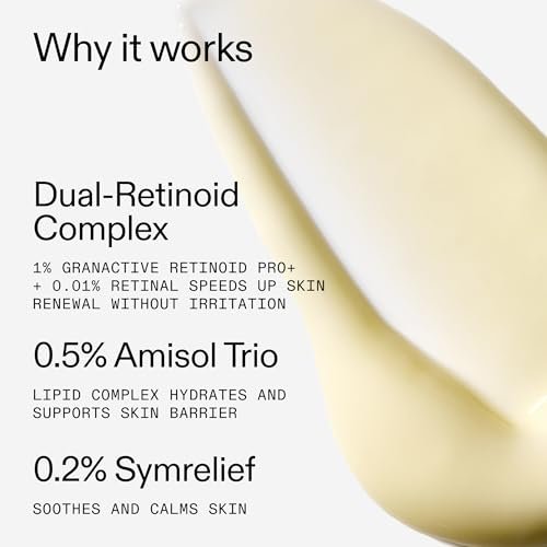 The INKEY List Starter Dual Retinol Serum – 0,5% Amisol Trio & 0,2% Symrelief, 30 ml – Sanfte Hauterneuerung, glättet feine Linien, Feuchtigkeit & Barriereschutz – Geeignet für empfindliche Haut