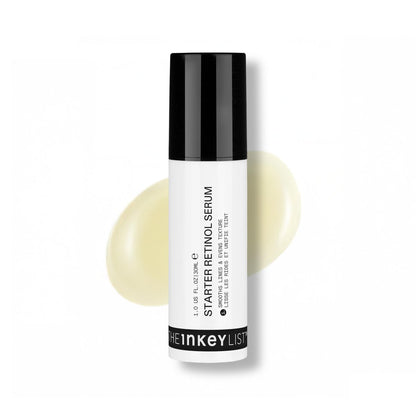 The INKEY List Starter Dual Retinol Serum – 0,5% Amisol Trio & 0,2% Symrelief, 30 ml – Sanfte Hauterneuerung, glättet feine Linien, Feuchtigkeit & Barriereschutz – Geeignet für empfindliche Haut