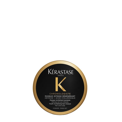KÉRASTASE Chronologiste Travel Size Masque Intense Régénérant – Verjüngende Haarmaske für altersgeschwächtes Haar mit Hyaluronsäure & Abyssine, 75 ml