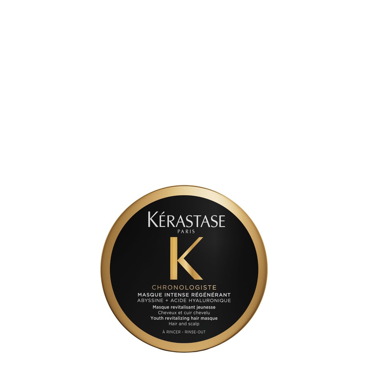 KÉRASTASE Chronologiste Travel Size Masque Intense Régénérant – Verjüngende Haarmaske für altersgeschwächtes Haar mit Hyaluronsäure & Abyssine, 75 ml