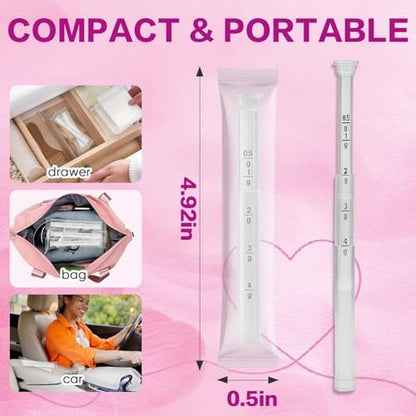 32 Stück Einweg-Vaginalcreme-Applikatoren für Frauen, Zäpfchen-Applikatoren mit Dosierungsmarkierungen, hygienisch einzeln verpackte, mit Gewinde versehene Applikatoren passend für die meisten Vaginalcremes, Gele & Gleitmittel