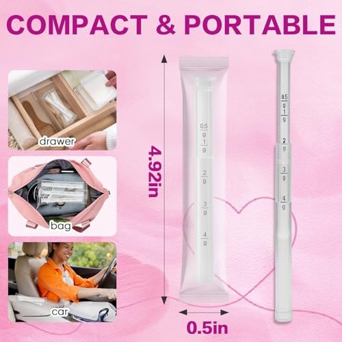32 Stück Einweg-Vaginalcreme-Applikatoren für Frauen, Zäpfchen-Applikatoren mit Dosierungsmarkierungen, hygienisch einzeln verpackte, mit Gewinde versehene Applikatoren passend für die meisten Vaginalcremes, Gele & Gleitmittel