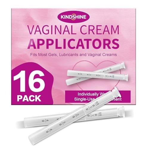 16er-Pack Einweg-Applikatoren für Vaginalcreme – Hygienisch, einzeln verpackt, mit Dosierungsmarkierungen, passend für die meisten Cremes, Gele und Gleitmittel