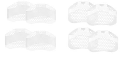 Hoogoo Zehenpolster, Ballenpolster gemischt 8er Pack, Metatarsalpolster Fußballenpolster, Hornhaut Fußschmerzlinderung, Ballenzeh Fußsohlenpolster für Frauen (dünnes Band 4er Pack + breites Band 4er Pack)