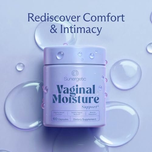 Premium Vaginale Feuchtigkeitsunterstützung Kapseln - Vaginale Feuchtigkeit & Stimmung, Sexuelle Funktion & Entspannung, Trockenheit, Weibliches Wohlbefinden & Intimität, KSM 66 Ashwagandha, Ulme & Maca - 60 Kapseln