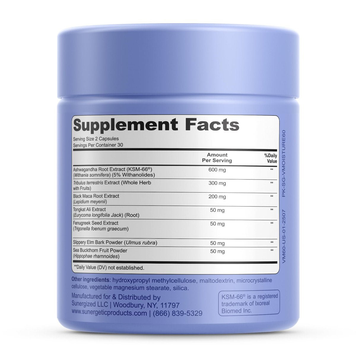 Premium Vaginale Feuchtigkeitsunterstützung Kapseln - Vaginale Feuchtigkeit & Stimmung, Sexuelle Funktion & Entspannung, Trockenheit, Weibliches Wohlbefinden & Intimität, KSM 66 Ashwagandha, Ulme & Maca - 60 Kapseln