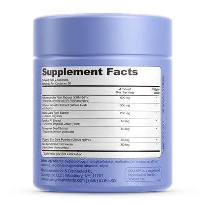 Premium Vaginale Feuchtigkeitsunterstützung Kapseln - Vaginale Feuchtigkeit & Stimmung, Sexuelle Funktion & Entspannung, Trockenheit, Weibliches Wohlbefinden & Intimität, KSM 66 Ashwagandha, Ulme & Maca - 60 Kapseln