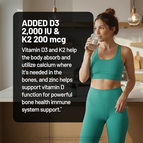 NatureWise Zink Picolinat mit D3 + K2 – Zink für Männer & Frauen + Vitamin D3 K2 – Unterstützt Immun- und Knochengesundheit* – Non-GMO, glutenfrei, hergestellt in den USA – 30 Kapseln (30-Tage-Versorgung)