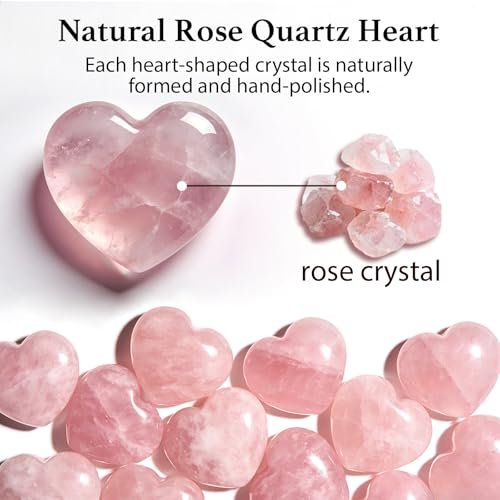 Nuyviare Kristall-Geschenk für Mama, Rosenquarz Herz-Amulet, Geburtstagsgeschenk für Mutter, von Tochter, Sohn, Taschenkristall-Geschenke, Muttertag Kristall für Mama, sentimentales Muttertags-Amulet (Mama)