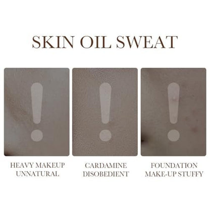 Foundation für ältere Frauen | Warm – Perfekt für helle/mittlere Hauttöne | Mushroom Head Air Cushion CC Cream – BB Cream Foundation für reife Haut | Make-up Concealer, langanhaltend, vollständige Deckkraft
