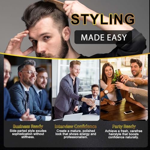 Yecuce Haar-Puder für Männer, 2er-Pack Textur-Puder für alle Haartypen, verleiht Volumen, natürliches mattes Styling mit nicht fettendem Finish, 60g Gesamtinhalt