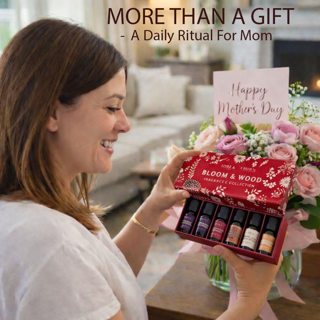 Premium Duftöl Set – Hochkonzentrierte Duftöle für Kerzenherstellung, Seife, Wachsschmelzen & Raumduft, langanhaltende Aromaöle Geschenkset für Diffuser & DIY, Aromatherapie Muttertagsgeschenk