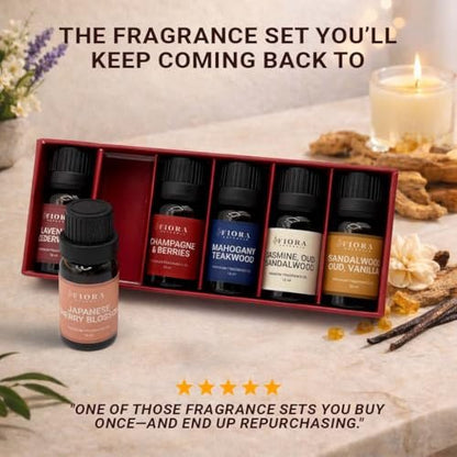 Premium Duftöl Set – Hochkonzentrierte Duftöle für Kerzenherstellung, Seife, Wachsschmelzen & Raumduft, langanhaltende Aromaöle Geschenkset für Diffuser & DIY, Aromatherapie Muttertagsgeschenk
