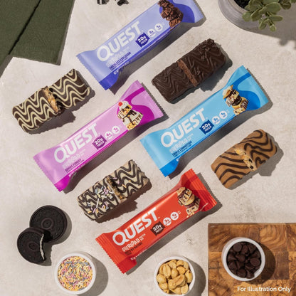Quest Nutrition Overload Protein Riegel, Natürlicher Nussgeschmack, 20g Protein, 1g Zucker, 3g Netto-Kohlenhydrate, Glutenfrei, 12er Pack