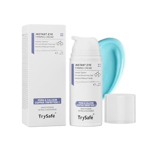 TrySafe 1,06oz PDRN & Calcium & Copper Peptides Temporärer Augenstraffer - Reduziert Augenringe, Tränensäcke & Fältchen sofort* | Hyaluron, Kollagen, Kojisäure, Koffein