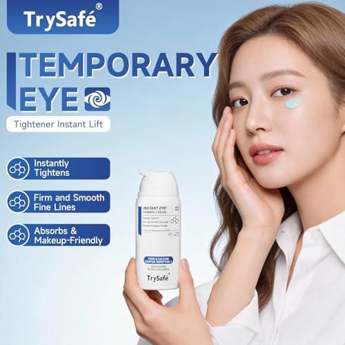 TrySafe 1,06oz PDRN & Calcium & Copper Peptides Temporärer Augenstraffer - Reduziert Augenringe, Tränensäcke & Fältchen sofort* | Hyaluron, Kollagen, Kojisäure, Koffein