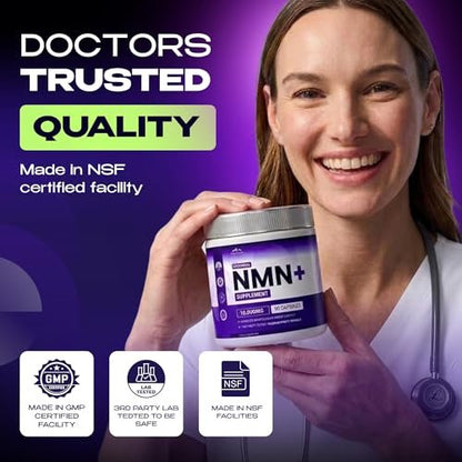 PURE HEALTH MAX NMN Nahrungsergänzungsmittel mit NAD+ und Resveratrol – NMNH-Alternative | NAD-Liposomale Kapseln für Männer und Frauen – Unterstützt die Zellenergie | 90 Kapseln, 3 Monate Vorrat