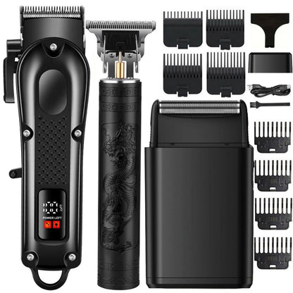 OIYO Haarschneideset für Herren – Haarschneider, Trimmer & Elektrorasierer für den Heimgebrauch, Ausdünnen, Bartpflege, ideal für Anfänger
