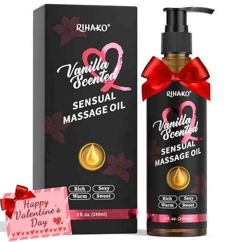 Vanille Massageöl für Paare – Sinnliches Körperöl für Valentinstag & romantische Abende | 250 ml