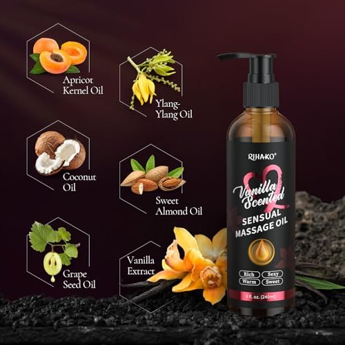 Vanille Massageöl für Paare – Sinnliches Körperöl für Valentinstag & romantische Abende | 250 ml