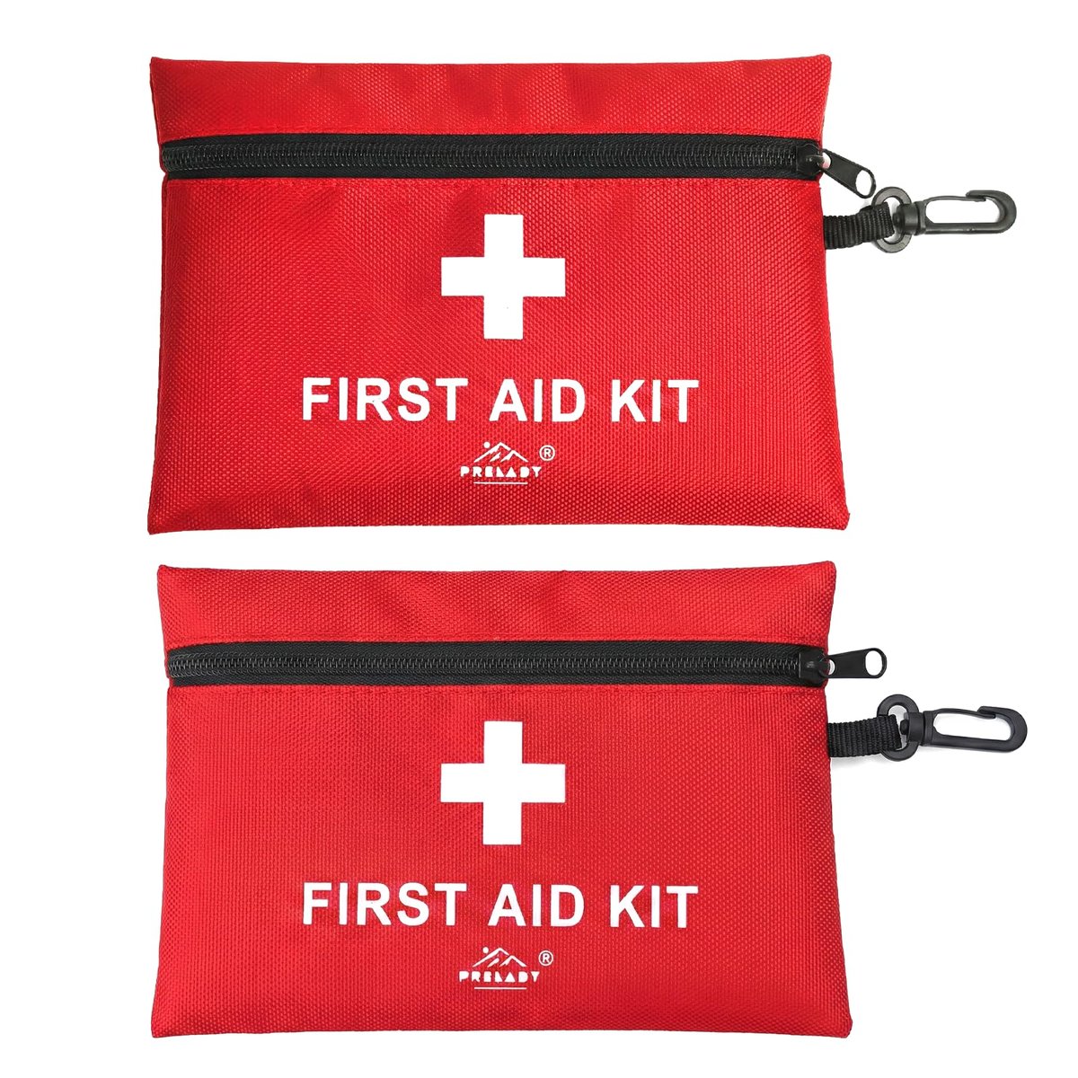 2er-Pack 152-teiliges kleines Erste-Hilfe-Set, Reisegröße, TSA-zugelassen, Mini-Erste-Hilfe-Set für Zuhause, Auto, Reisen, Camping, LKW, Sport, Büro, Wandern, Rucksack; Geschenk für Oma