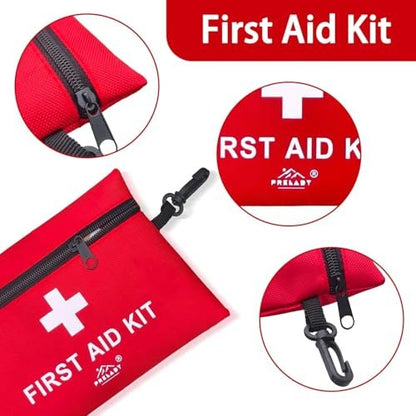 2er-Pack 152-teiliges kleines Erste-Hilfe-Set, Reisegröße, TSA-zugelassen, Mini-Erste-Hilfe-Set für Zuhause, Auto, Reisen, Camping, LKW, Sport, Büro, Wandern, Rucksack; Geschenk für Oma
