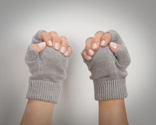 Blueberry Solutions Handkontraktur-Handschuhe mit Therapieball – Handflächenschützer für geballte Fäuste – Unterstützung bei Demenz, neurologischen & motorischen Störungen – Hilft Nagel-in-Handfläche-Verletzungen zu verhindern