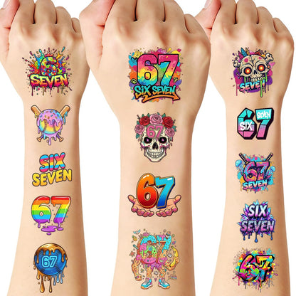 180 Stück temporäre Tattoos im Baseball-Drip-Design – 60 Motive auf 15 Bögen für Geburtstagsfeiern und Valentinstag