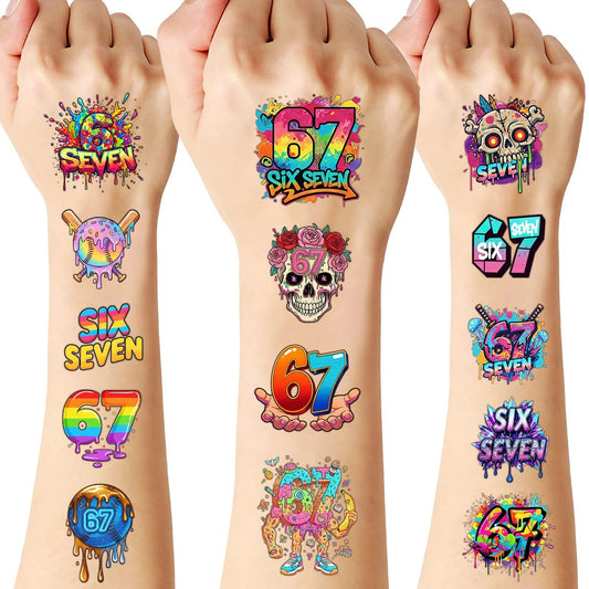 180 Stück temporäre Tattoos im Baseball-Drip-Design – 60 Motive auf 15 Bögen für Geburtstagsfeiern und Valentinstag