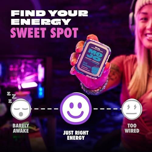 MOJO Energy Pouches Blaubeer-Geschmack, 50 mg pro Koffein-Pouch, 15 Beutel, Einzelpackung