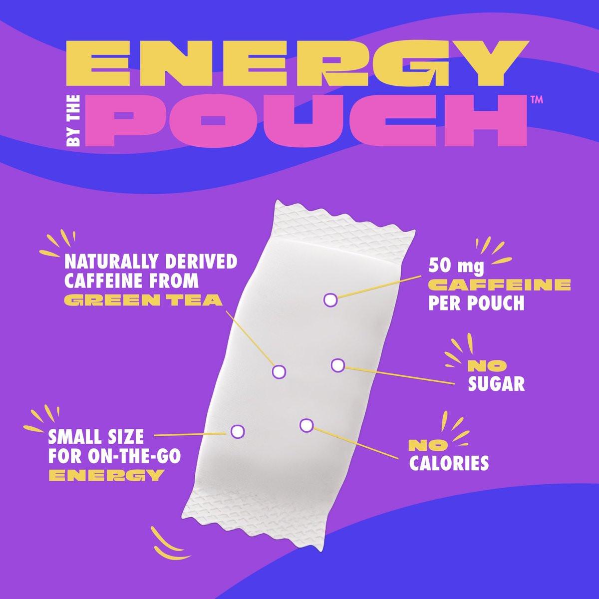 MOJO Energy Pouches Pfirsich-Wassermelone Geschmack, 50 mg Koffein pro Beutel, 15 Beutel, Einzelpackung